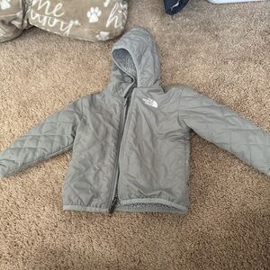 The North Face Light Gray Quilted Jacket